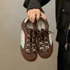 Zapatos de Entrenamiento Planos Retro Versátiles Ligeros de Moda Alemanes para Mujer 2026 Nuevo Otoño Combinan con Faldas Zapatos Casuales de Tabla