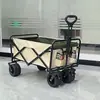 Carro Plegable para Camping al Aire Libre, Carrito Utilitario Plegable de Plegado Plano para Camping, Picnic, Playa, Jardín, Transporte