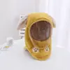Conjunto de gorro y bufanda para niños, engrosado para otoño e invierno, mascarilla a prueba de viento para niños y niñas, gorro de felpa con protección para los oídos para bebé, para ciclismo