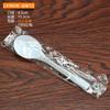 NBT2 frete grátis descartável Golden Turtle Spoon refogado fada grama colher sobremesa colher de plástico pequena colher de sorvete colher de sobremesa