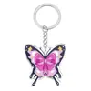 Chaveiro Acrílico Borboleta Novo Transfronteiriço Pingente Colorido de Primavera Joia Pequeno Presente