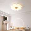 Lámpara de techo de dormitorio estilo crema, sencilla, creativa, con flores, cálida y romántica, para habitación de niños, lámparas Guangdong Zhongshan