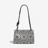 Bolsa Quadrada Pequena, Nova Bolsa Transversal Tendência de Verão, Bolsa de Ombro Único Feminina, Bolsa com Cordão Geométrico Rombus Elegante Simples