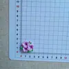 Estambres Brillantes, Hojas Verdes, Tres Flores, Pasador de Parche de Resina, Accesorio para el Cabello, Imán para Refrigerador, Zuecos, Lote de Accesorios para Joyería DIY