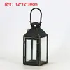 Suporte de Vela Retrô Europeu Lanterna à Prova de Vento Arte em Ferro Oca de Chão Mini Lanterna Estilo Casa Americana Ornamento de Iluminação para Caminho de Pátio