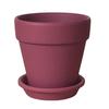 Vaso de cerâmica vinho tinto vaso de cerâmica vaso de argila mini suculentas vaso de flores rosa colorido vaso de flores