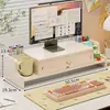 Soporte de altura ajustable para computadora, soporte de escritorio para monitor de oficina con cajón, estante de almacenamiento de escritorio, organizador de escritorio de oficina
