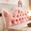 Almofada de Cabeceira de Cama de Princesa Veludo Cristal Grande Encosto Almofada de Quarto Duplo Tatami Cama Macia Bolsa Almofada Almofada de Parede