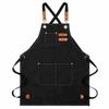Delantal de lona de algodón para niños al por mayor, ideal para cocina, comer, pintar, hornear, hecho a mano, para niños y niñas, estampado.