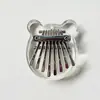 Kalimba de 8 tonos transfronteriza Piano de pulgar Pequeño de 8 teclas Mini instrumento musical Piano de pulgar Portátil de madera Transparente Piano de pulgar
