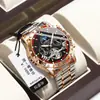 POEDAGAR/Baidaga Reloj Mecánico Automático Multifuncional Reloj para Hombre Reloj en Vivo Explosiones de Comercio Exterior