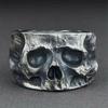 Anel de caveira cabeça de fantasma estilo punk europeu e americano anel retrô engraçado AliExpress novo atacado de fábrica