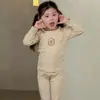 2026 Nuevo Conjunto de Ropa de Otoño para Bebé Algodón Puro Clase A Pijama Infantil Niñas Pequeñas Ropa Interior Térmica Engrosada Niños