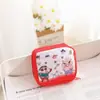 Bolsa de armazenamento pequena e nova para absorventes de desenho animado japonês, para estudantes, meninas, portátil, fofa, bolsa de armazenamento portátil