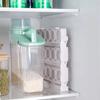 Nuevo Cartón de Huevos Plegable Cocina Especial Bandeja de Huevos de Gran Capacidad Estante de Almacenamiento Anticaída para Puerta Lateral de Refrigerador Doméstico en Stock