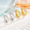 Pendientes de círculo tridimensional irregular de temperamento de estilo europeo y americano, pendientes de nicho de estilo frío simple francés para mujer