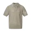 Camisa Polo de Punto de Manga Corta para Hombre, Estilo Old Money, Falsa de Dos Piezas, Doble Capa, Cuello Solapa, Verano, Retro, Ind, Tendencia, Color Sólido