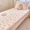 Protector de colchón de algodón puro para dormitorio universitario, funda de colchón 100% algodón, protector de colchón individual 90x190cm