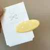 Grampo de cabelo azul florido requintado de alta qualidade para mulheres, estilo coreano, retrô, grampo lateral bb, pequeno grampo bico de pato para fios soltos na testa