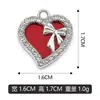 Chapa de Metal Laço Coração Lote Misto Pingente Transfronteiriço Charme Pulseira Colar Acessórios de Joias DIY Venda Direta de Fábrica