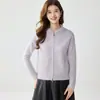 Cárdigan de Cachemir con Cremallera para Mujer, Ropa de Punto con Capucha, Abrigo de Color Sólido, Estilo Perezoso Simple, Chaqueta Suéter Nueva