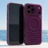 Adecuado para iPhone 18 Pro Max, funda de teléfono magnética con patrón de olas, funda protectora anti-caídas de cobertura total tipo piel Apple 17 16
