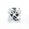 Piedra Suelta de Corindón Forma Cuadrada Cabujón Zafiro Rojo y Azul Sintético Corindón Blanco Piedra Principal Cuadrada Facetada para Joyería Venta al por Mayor en Stock