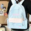 Mochila Escolar con Bordado de Letras Estilo Universitario Japonés para Estudiantes Mujeres Alta Apariencia para Clase y Tutoría Mochila de Doble Hombro Mochila Casual Versátil