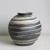Adornos de Cerámica Estilo Danés para Decoración de Sala de Estar Maceta de Cerámica Gruesa Estilo Sedoso Blanco Flor Hidropónica Creativa para Alojamiento