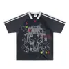 2025 Nuevas Camisetas Deportivas de Manga Corta Transpirables de Verano Estilo Retro Americano para Parejas, Jerseys Delgados con Empalmes