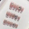[Shimmer Cat's Eye] manicure handmade shimmer usar unha atacado produto acabado uso repetido unha patch branco