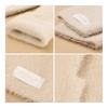 Guantes de punto de felpa de lana para otoño e invierno, gruesos, resistentes al viento, con forro polar, para mujer, cálidos, de medio dedo, DZ145