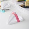Caja para pastel de mousse triangular estilo japonés anti-vaho de 8 pulgadas durian matcha arcoíris caja de corte multicapa