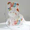 Bolsa de Mano Caja de Bocadillos para el Día del Niño, Caja de Arreglo Floral de Caricatura Feliz Día del Niño, Hecho a Mano DIY Creativo al por Mayor