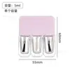Frasco de vidro para esmalte, frasco de 5ml para gel de esmalte, frasco pequeno personalizado para esmalte para nail art