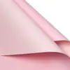 Jiemei Venta al por mayor personalizada Floristería Materiales de empaque floral Papel de flor de papel estilo europeo de dos colores Papel de regalo para ramo de flores frescas