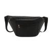 Bolso Casual de Color Sólido 2025 Nuevo Elegante Bolso de Pecho para Mujer Cambiar Riñonera Tejido a la Moda para Desplazamientos Simple Elegante Bolso de Mujer