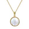 Colección de Cadena para Clavícula de Moda Estilo Bohemio Piedra Natural de Color Diseño Original Collar de Perlas Plata 925 Venta Directa