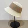 Sombrero de Pescador de Moda Estilo Japonés Estilo Coreano para Niños Primavera y Verano para Ciclismo al Aire Libre Protección Solar Protector Solar Muestra la Cara Pequeña Sombrero de Cubo de Punto