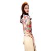 2025 Nuevo Estilo de Verano Cárdigan con Capucha y Cremallera Albaricoque de Alta Gama Top con Estampado Floral Pantalones Casuales Conjunto de Dos Piezas para Mujer