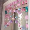 Cortina de partición de red roja para el hogar de animales de amor para niña, cortina de cuentas, cortina de puerta para dormitorio, cocina, baño, decoración de tienda