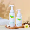 Garrafa Plástica para Mousse Espuma Pet 200-300ml Tipo Pump Frasco Vazio para Limpador Facial Garrafa Espumante para Espuma de Limpeza Branca