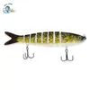 133mm/20.3g Logotipo Personalizável, Cor Realista, Pesca de Água Doce Simulada, Isca Artificial de 8 Seções, Isca de Peixe Multi-Seções