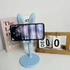 Soporte de Escritorio de Conejo de Dibujos Animados, Lindo Soporte Universal para Tablet, Soporte Perezoso Ajustable Telescópico Elevable para Teléfonos Móviles