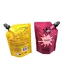 Bolsas autosoportantes para snacks de mascotas bolsa con boquilla de succión de pasta de carne para mascotas bolsa para cocción en autoclave a alta temperatura juego de bolsas para comida de gato @ logo