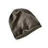 Sombrero Mismo Estilo de Yu Shuxin para Mujer en Otoño e Invierno, Versátil para Circunferencia de Cabeza Grande, Sombrero de Felpa Negro con Borde Rizado, Gorro Pequeño Baotou Frío que Muestra la Cara