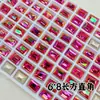 Rhinestones de Uñas K9 Floyd de Alta Calidad con Base de Punta, Cuadrado Gordito, Corazón Inclinado, Cubo de Azúcar, Accesorios de Joyería de Vidrio Súper Brillantes al por Mayor