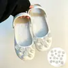 Tamancos de Ballet com Acessórios de Alta Qualidade, Charms Fofos de Flor para Sapatos, Fivelas de Sapato Mary Jane, Clips de Sapato DIY