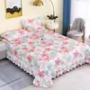 Funda de Cama Acolchada Gruesa de Cuatro Estaciones Nueva Funda de Cama de Encaje de Una Pieza Sábanas Estilo Princesa Cubierta de Falda de Cama Universal Antideslizante
