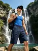 Calça 3/4 Masculina de Secagem Rápida 2026 Nova Casual Tendência Verão Solta Seda de Gelo Shorts Cargo com Múltiplos Bolsos
